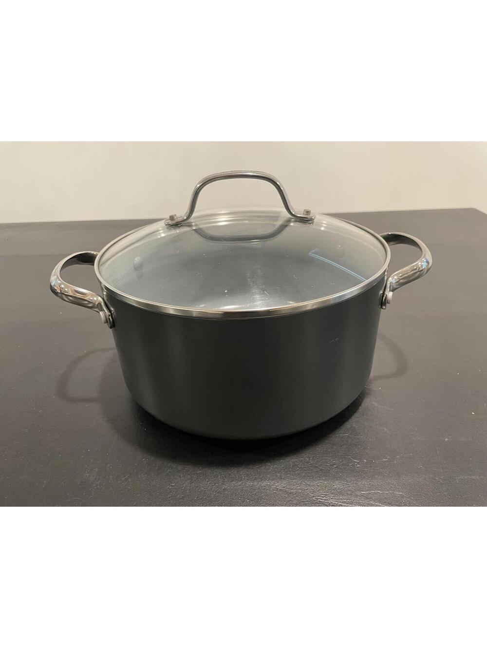 GreenPan Valencia Pro Magneto Induction Ceramic Nonstick 5 Qt Stock Pot